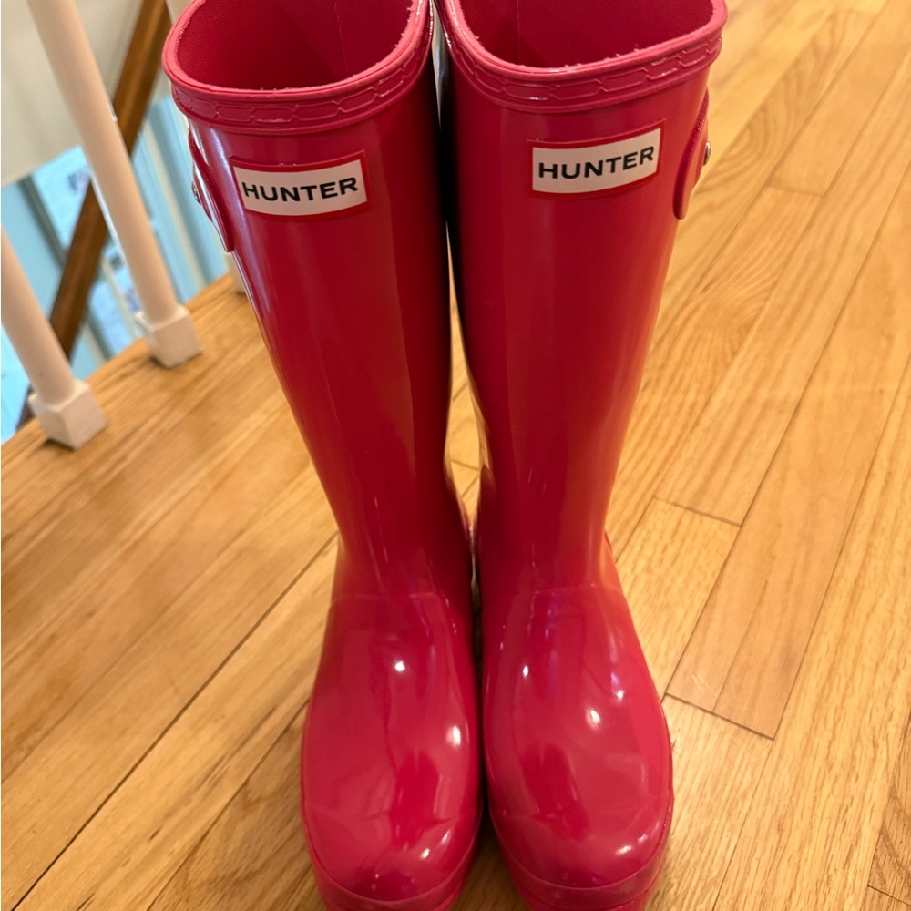 Hunter Kids Pink Rain Boots